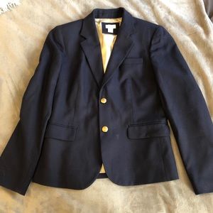 J.Crew navy, silk-lined blazer